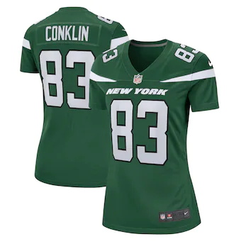 womens nike tyler conklin gotham green new york jets game j